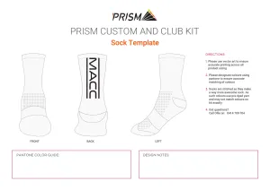 MACC Sock - Black Logo - 2 Pack