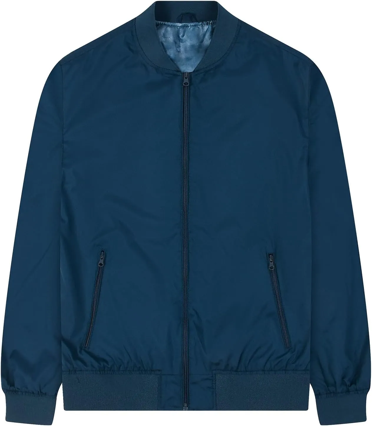 Mens Bomber Jacket Lightweight Causal Windbreaker Flight Light Track Jackets Waterproof Zipup Outdoor Travel Golf Coat
