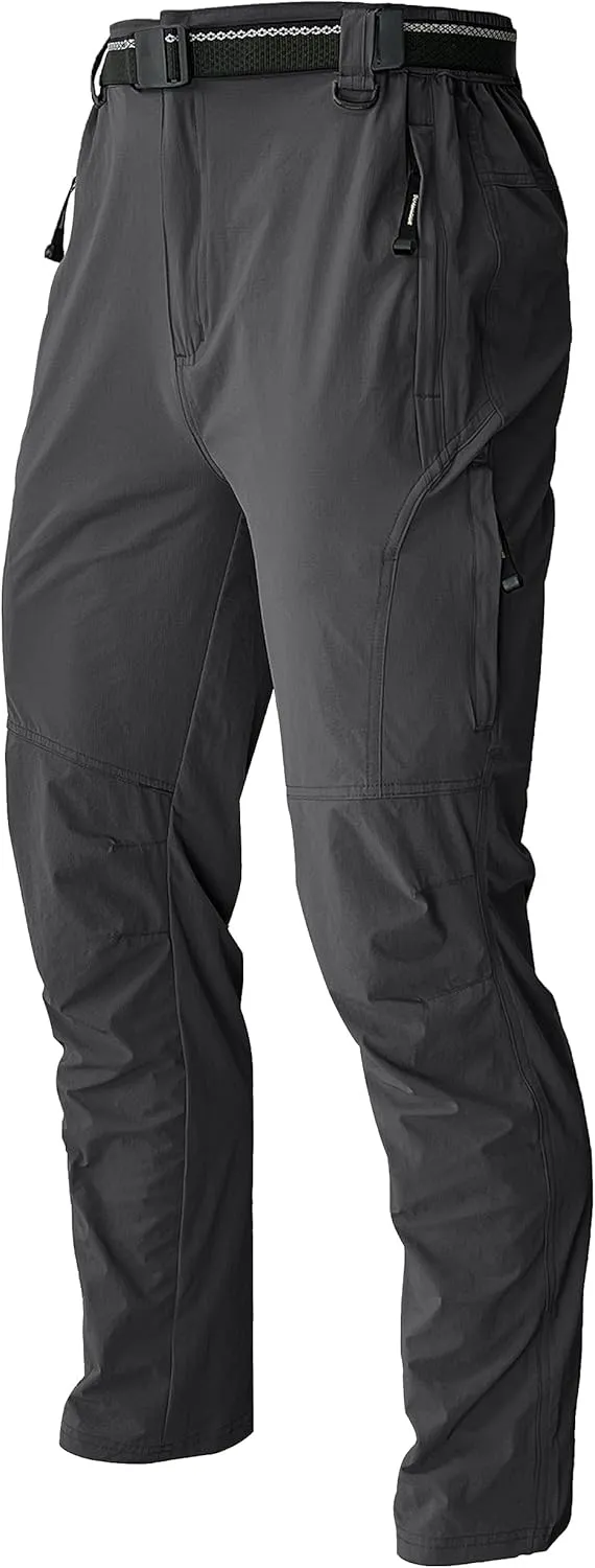 Men's Hiking Pants Quick Dry Cargo Work Lightweight Tactical Pants Stretch Waterproof Outdoor Fishing Travel Safari Pants