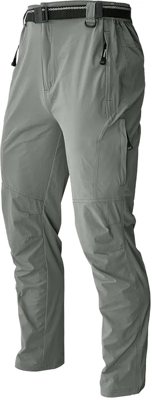 Men's Hiking Pants Quick Dry Cargo Work Lightweight Tactical Pants Stretch Waterproof Outdoor Fishing Travel Safari Pants