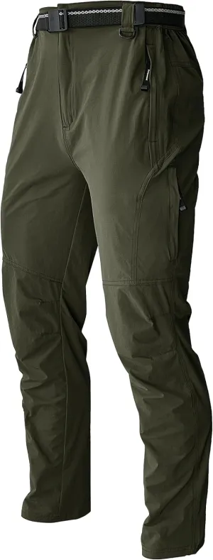 Men's Hiking Pants Quick Dry Cargo Work Lightweight Tactical Pants Stretch Waterproof Outdoor Fishing Travel Safari Pants
