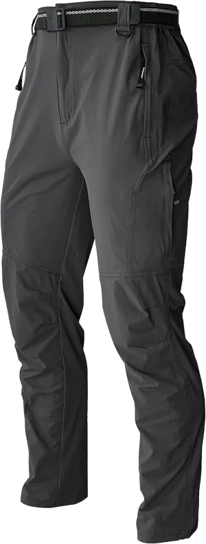 Men's Hiking Pants Quick Dry Cargo Work Lightweight Tactical Pants Stretch Waterproof Outdoor Fishing Travel Safari Pants