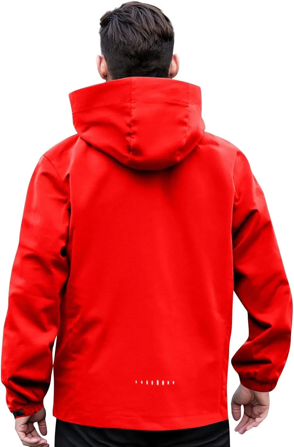 Men's Rain Jacket Light Waterproof Rain Coats Ponchos Sun Protective Outdoor Jacket with Hooded