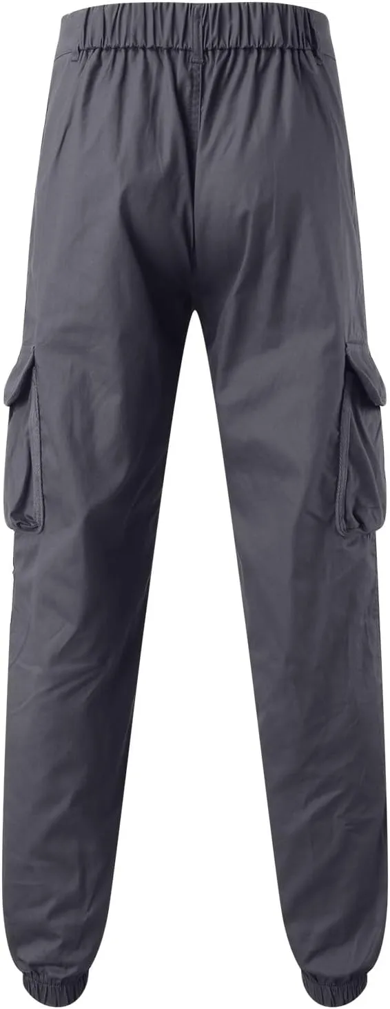 Mens Sweatpants with Pockets Big and Tall Harem Hip Hop Pants Mens Cargo Pants Cotton Sweatpants Fashion Joggers Sports