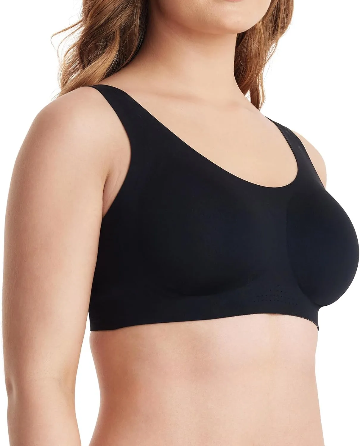 Momcozy Seamless Comfort Bra, Wireless Full-Coverage Everyday Wear, Invisible All-Day Support
