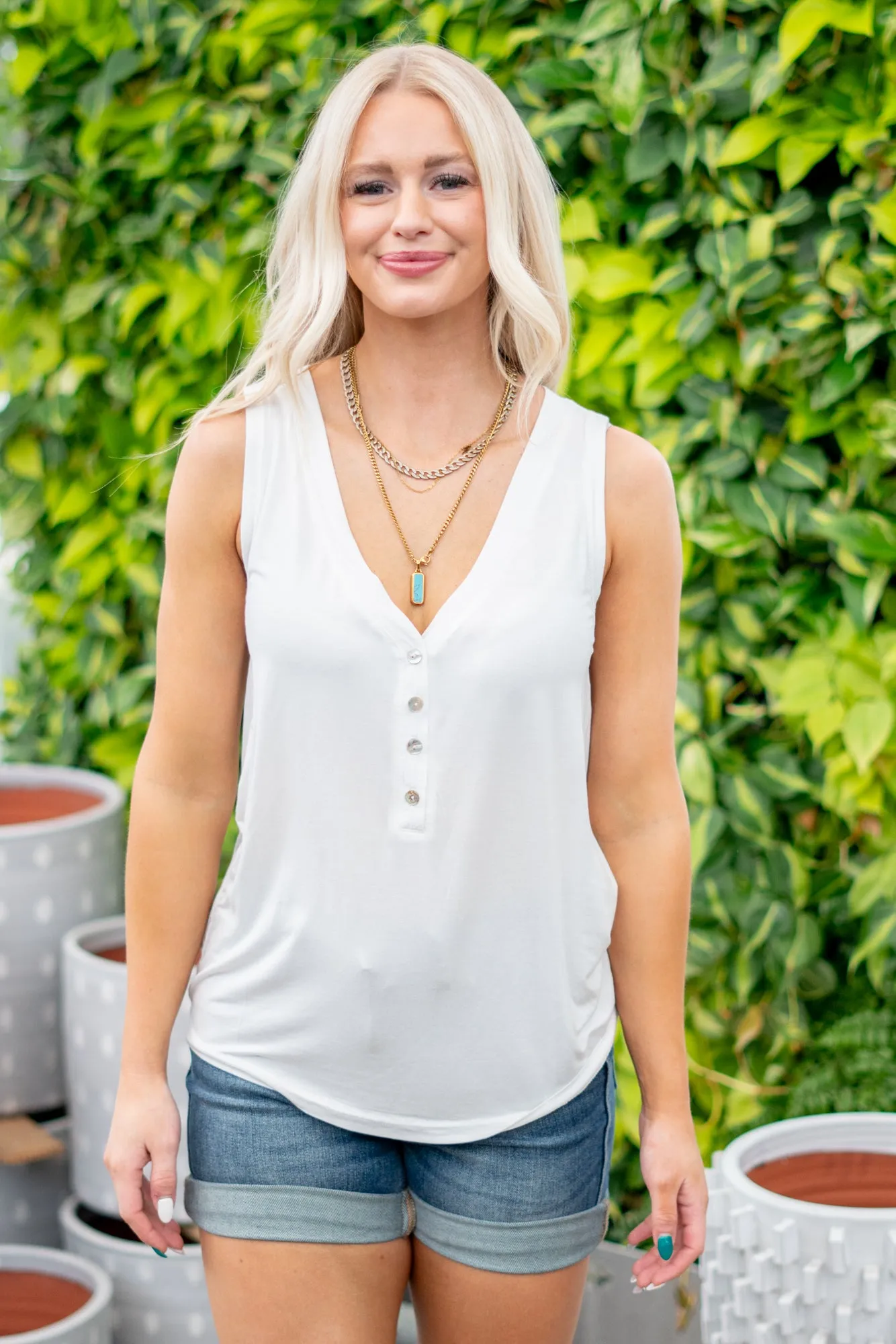 Not Your Typical Basic Knit Tank Top
