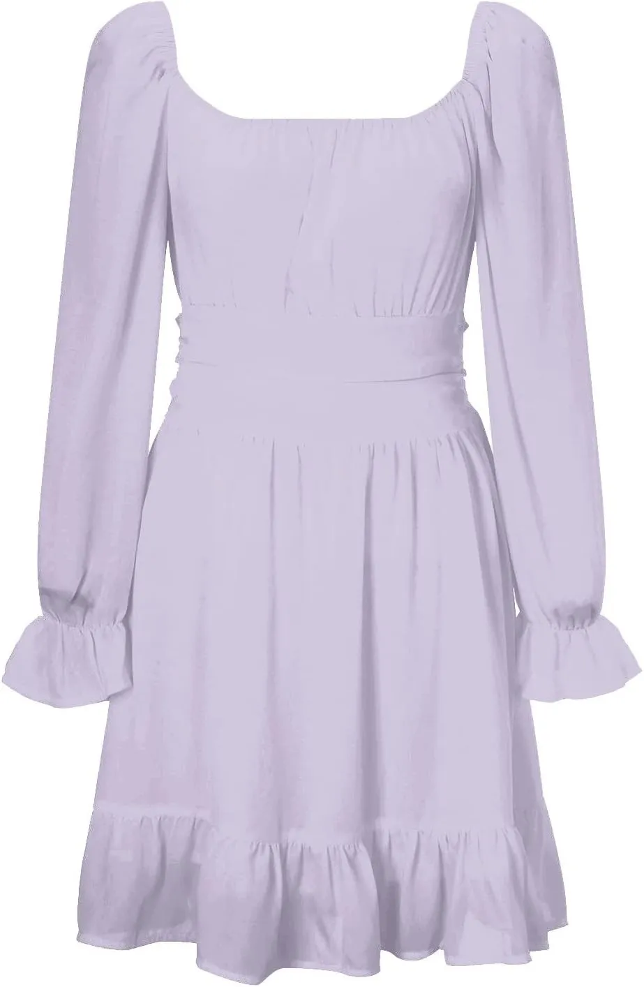 Off the Shoulder Rompers for Women Dressy Short/Long Sleeve Romper Ruffle Layer Back Tie Mini Short Jumpsuits