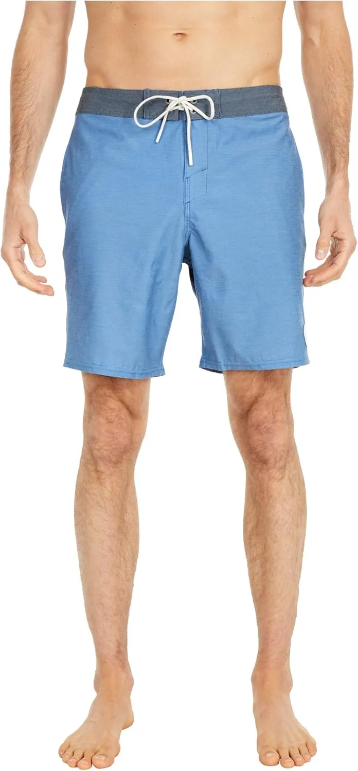 O'NEILL Men's 18 Contrast Waistband Boardshorts - Water Resistant Swim Trunks for Men with Quick Dry Fabric and Pockets