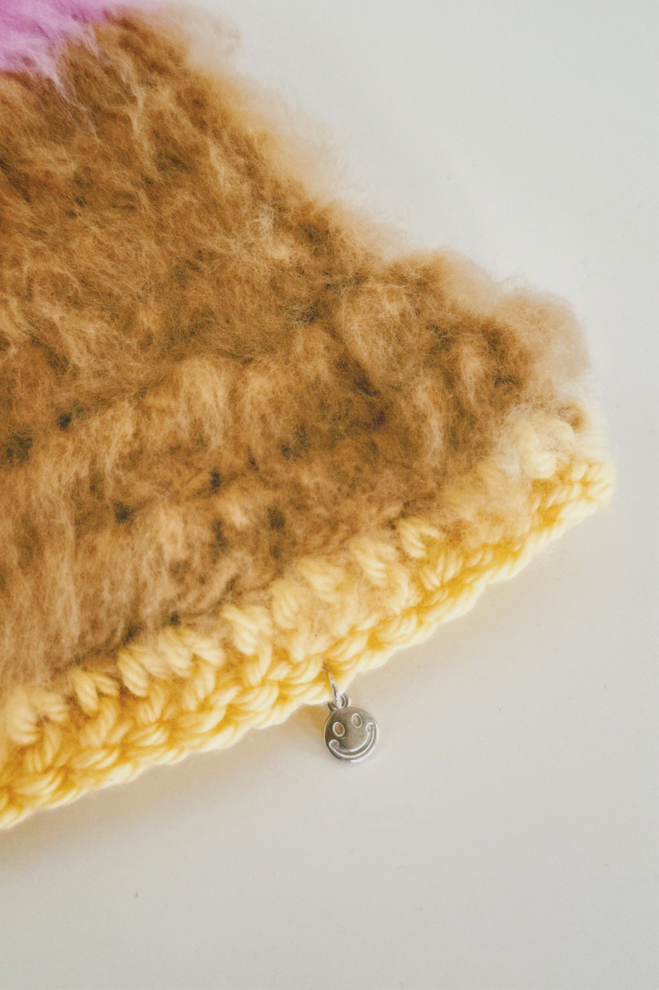 Pink, Brown and Yellow Hat
