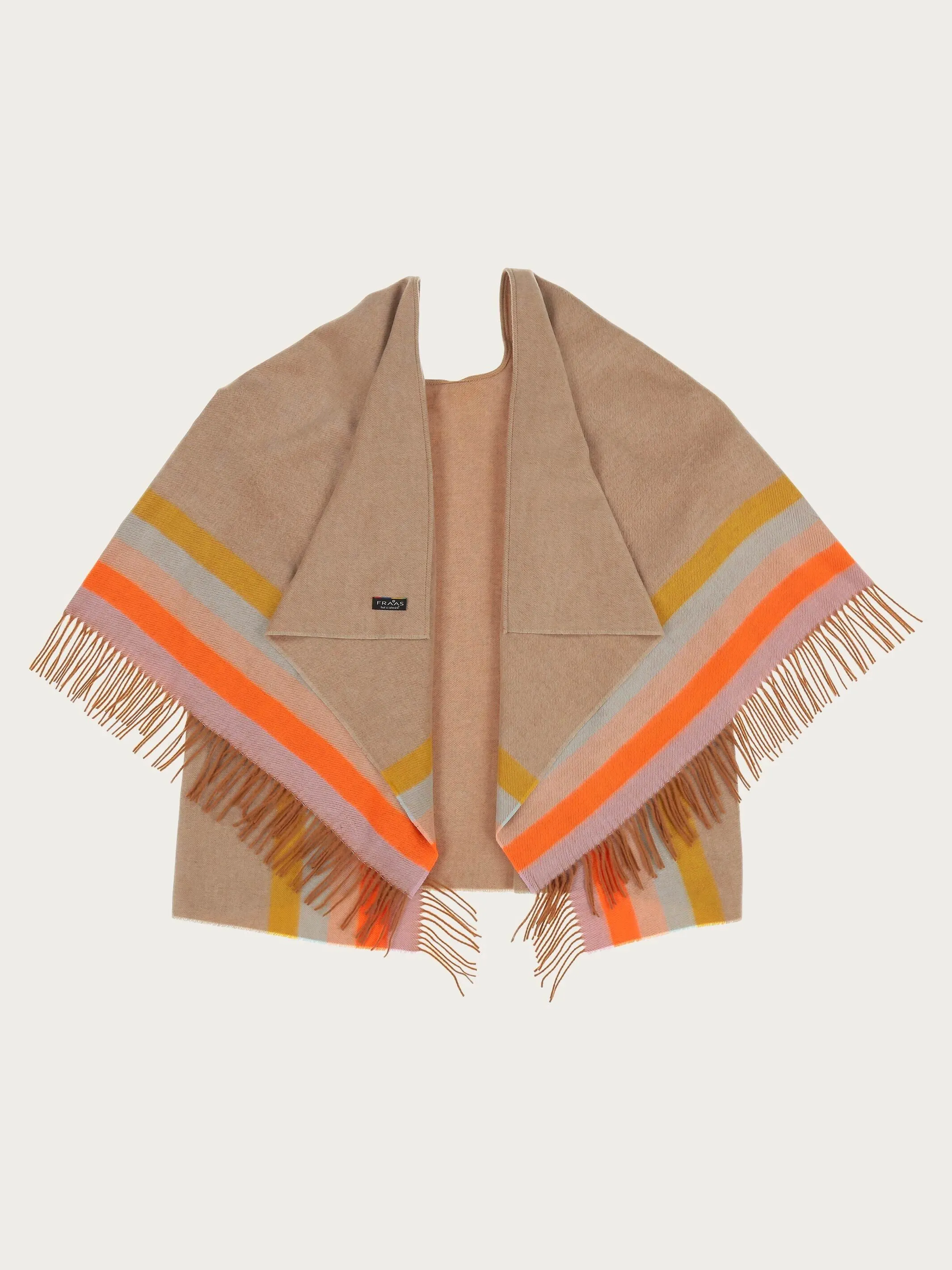 Poncho mit Highlight- Streifen