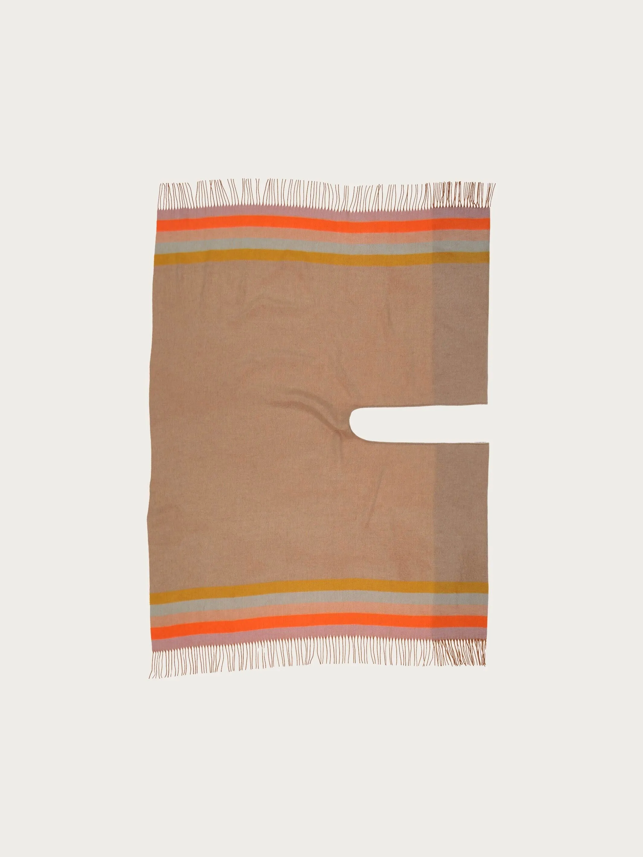Poncho mit Highlight- Streifen