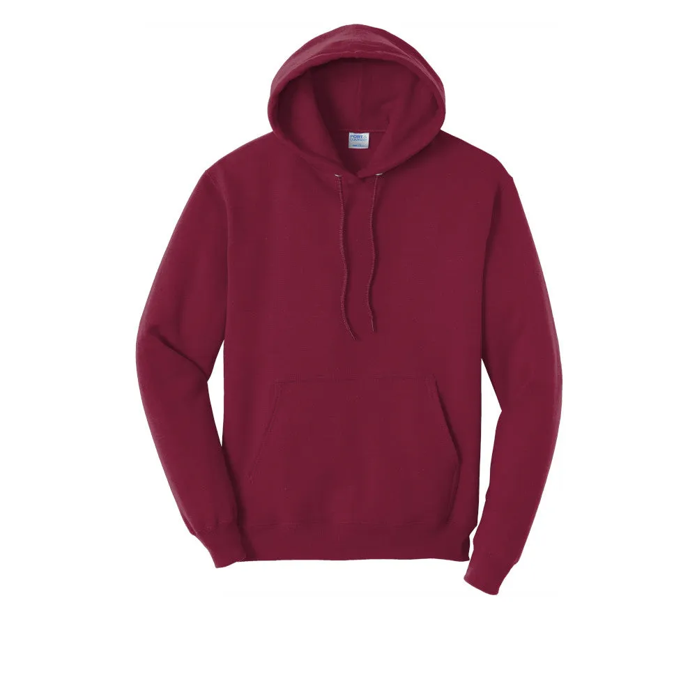 Port & Company® Core Fleece Pullover Hooded Sweatshirt - Cardinal