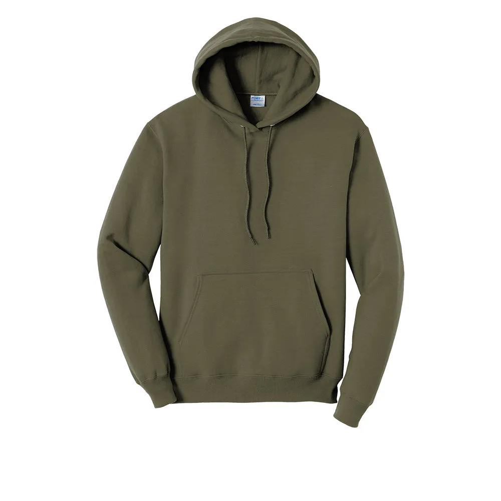 Port & Company® Core Fleece Pullover Hooded Sweatshirt - Olive Drab Green