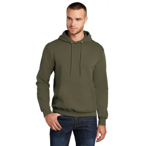 Port & Company® Core Fleece Pullover Hooded Sweatshirt - Olive Drab Green
