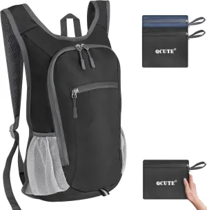 Qcute 15L Hiking Backpack Lightweight Packable Hiking Daypack Small Foldable Shoulder Bag Travel Day Pack Outdoor Gear