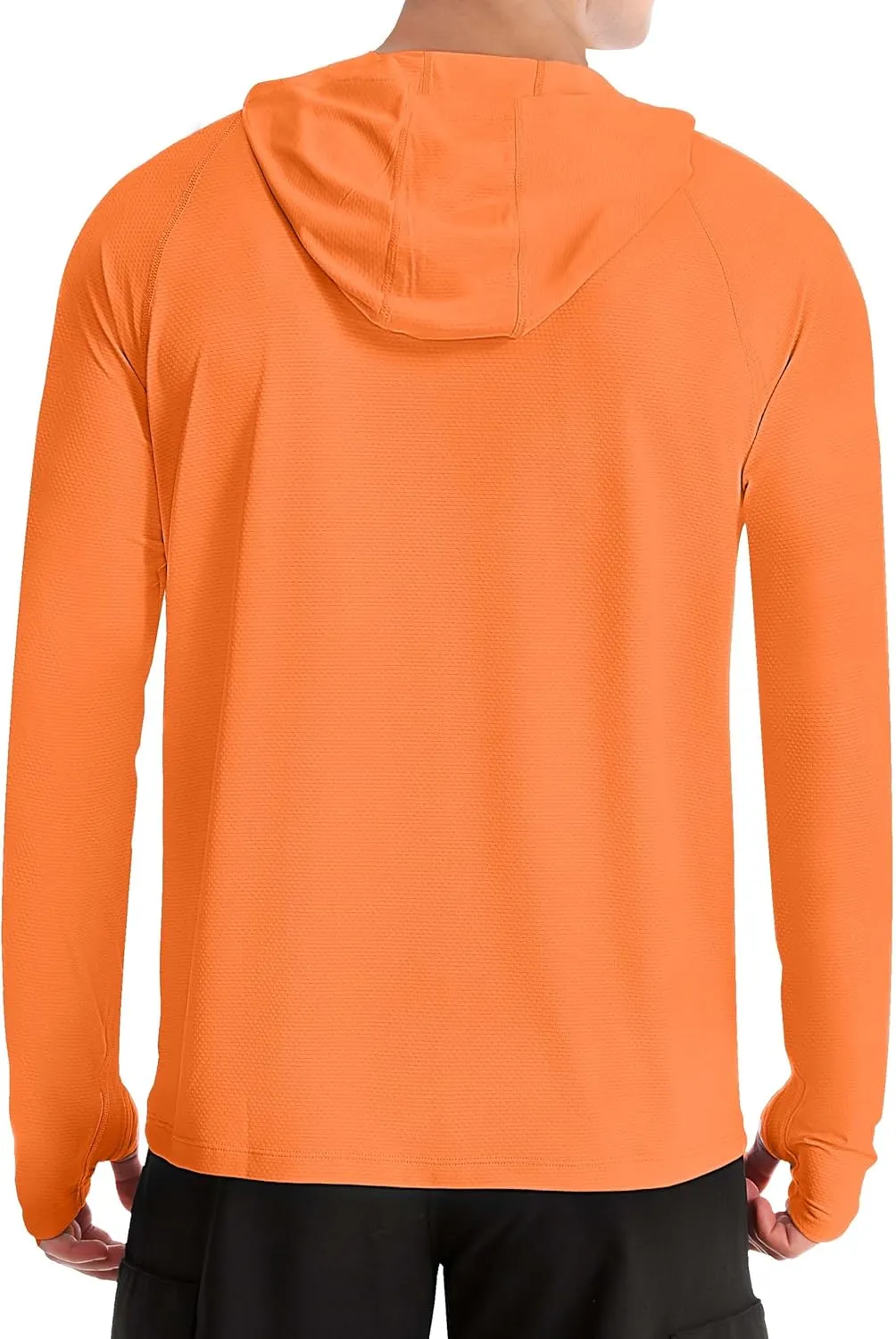 Roadbox UPF 50  Fishing Shirts for Men, Long Sleeve UV Protection Sun Hoodie, Swim Rash Guard for Hiking Running Workout