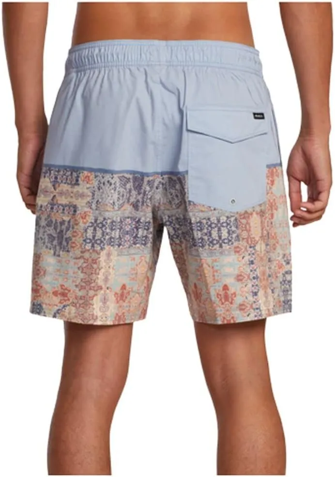 RVCA Mens Elastic Waist Swim Trunk