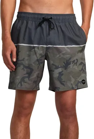 RVCA Mens Elastic Waist Swim Trunk