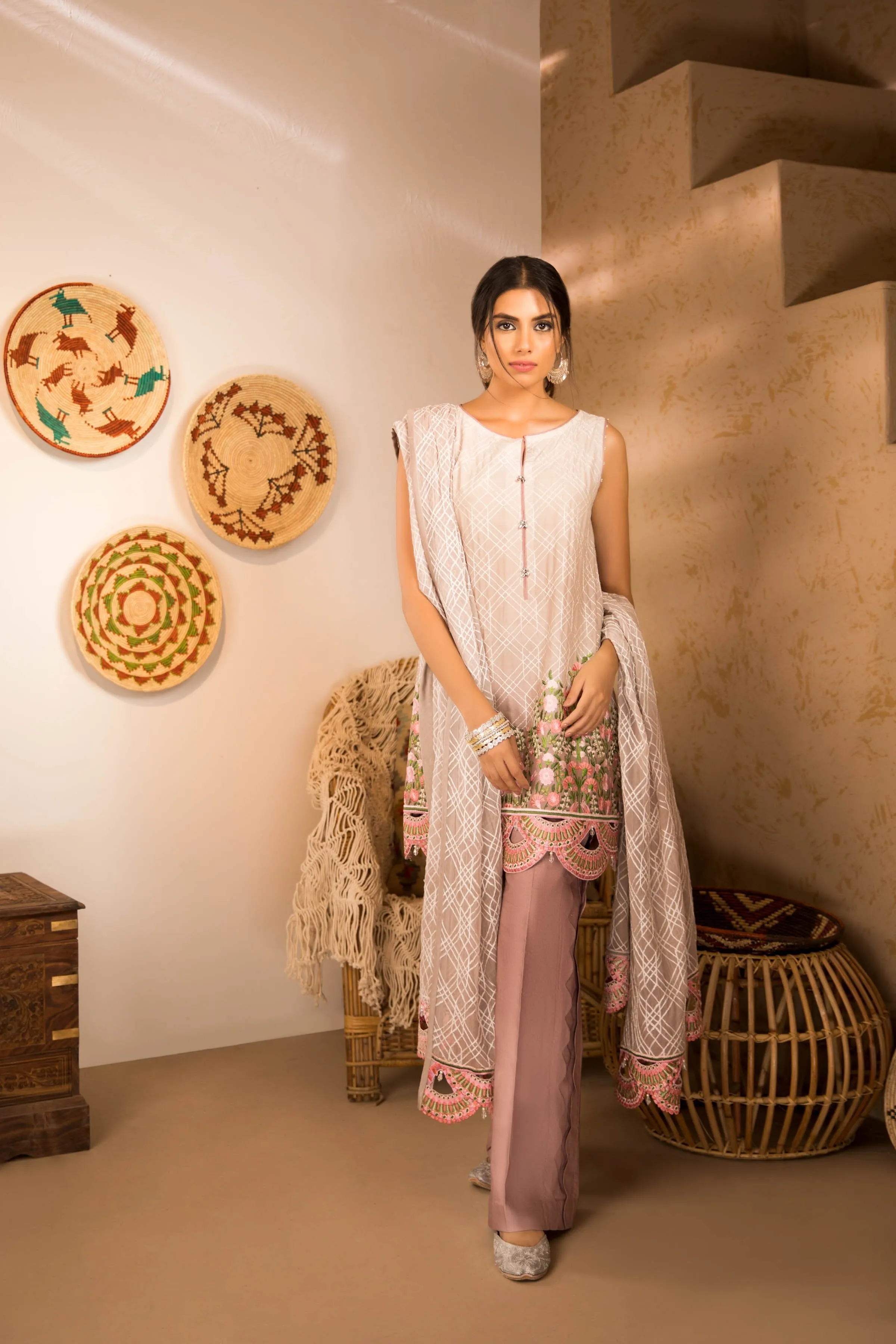 Sapphire Naqsh Dar Lawn Eid Collection Vol-V – Soft Shades