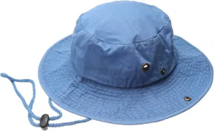 Summer Outdoor Boonie Hunting Fishing Safari Bucket Sun Hat with Adjustable Strap