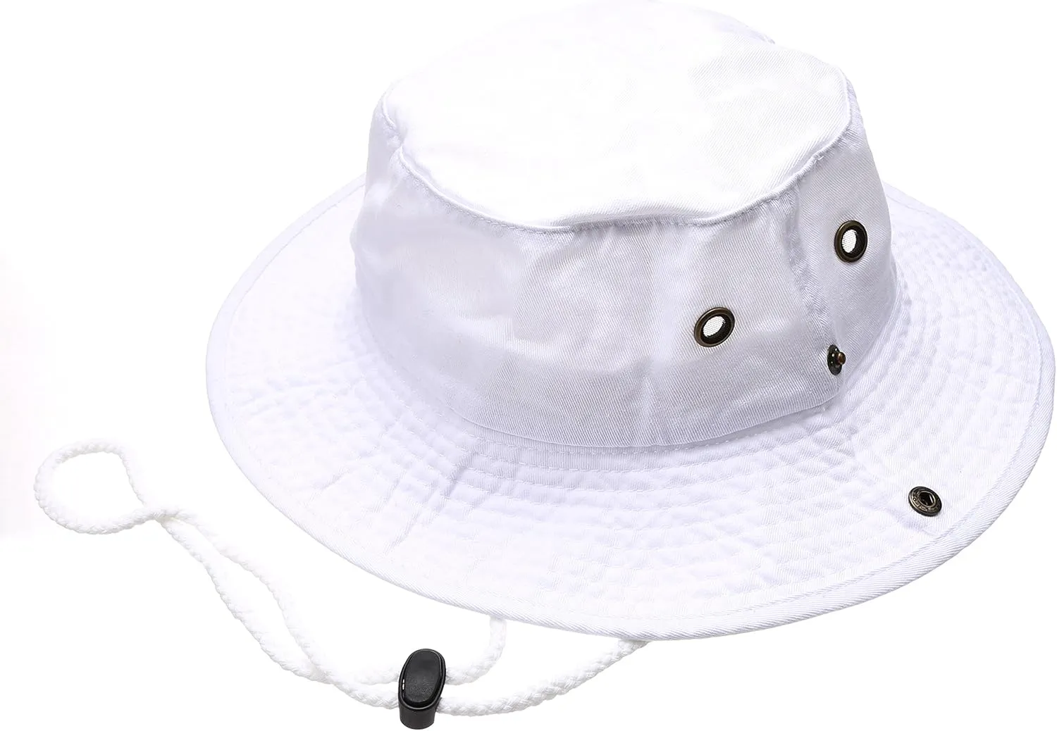 Summer Outdoor Boonie Hunting Fishing Safari Bucket Sun Hat with Adjustable Strap