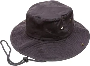 Summer Outdoor Boonie Hunting Fishing Safari Bucket Sun Hat with Adjustable Strap