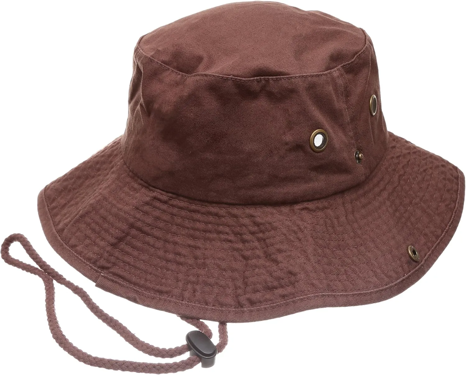 Summer Outdoor Boonie Hunting Fishing Safari Bucket Sun Hat with Adjustable Strap