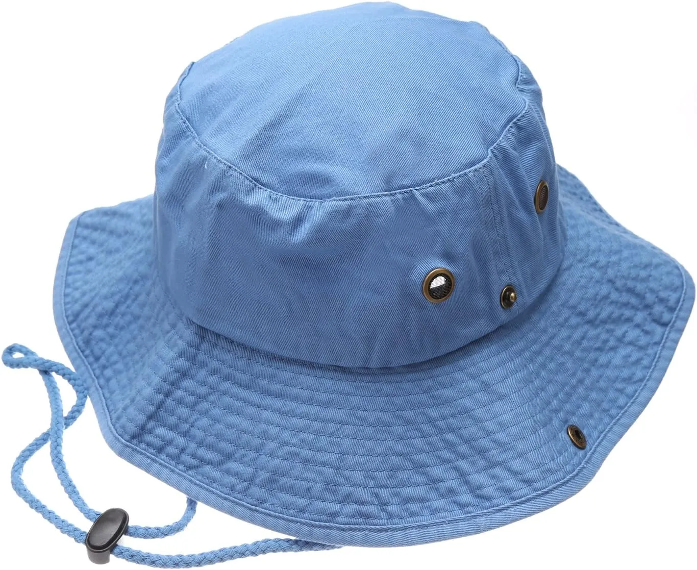 Summer Outdoor Boonie Hunting Fishing Safari Bucket Sun Hat with Adjustable Strap