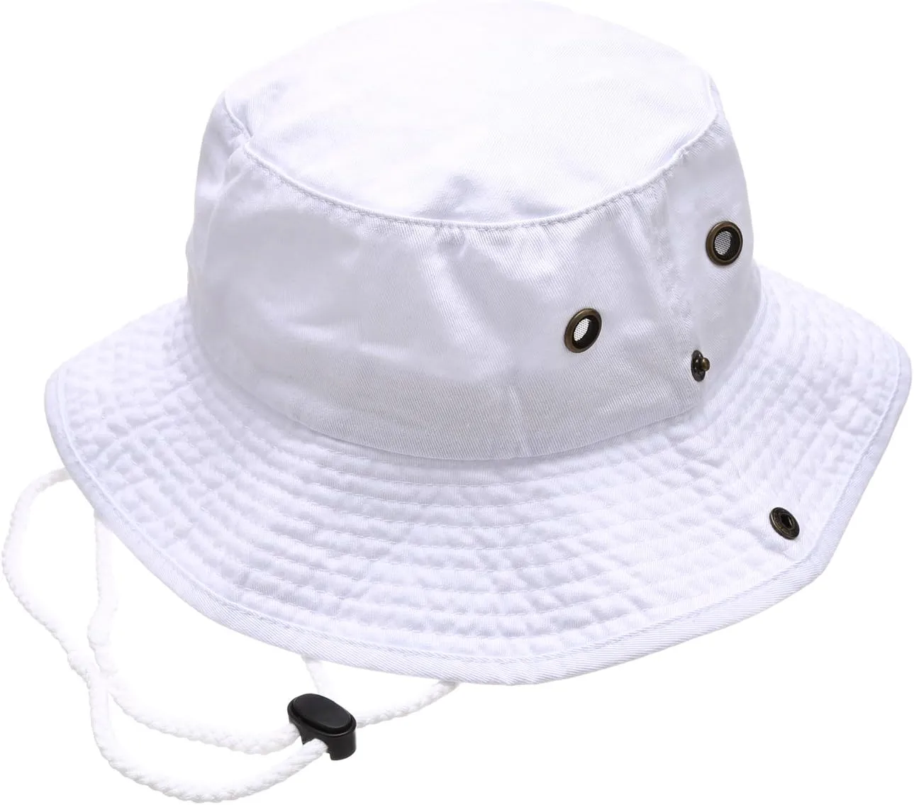 Summer Outdoor Boonie Hunting Fishing Safari Bucket Sun Hat with Adjustable Strap
