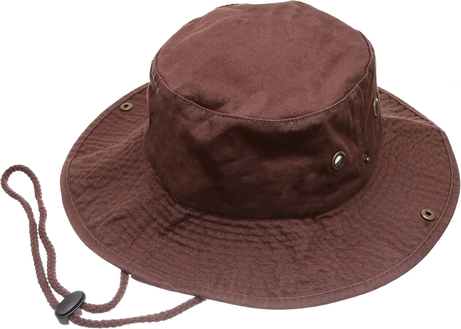 Summer Outdoor Boonie Hunting Fishing Safari Bucket Sun Hat with Adjustable Strap
