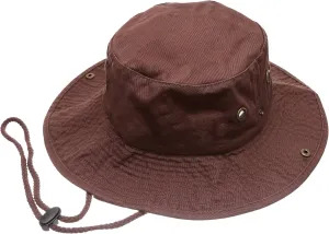 Summer Outdoor Boonie Hunting Fishing Safari Bucket Sun Hat with Adjustable Strap