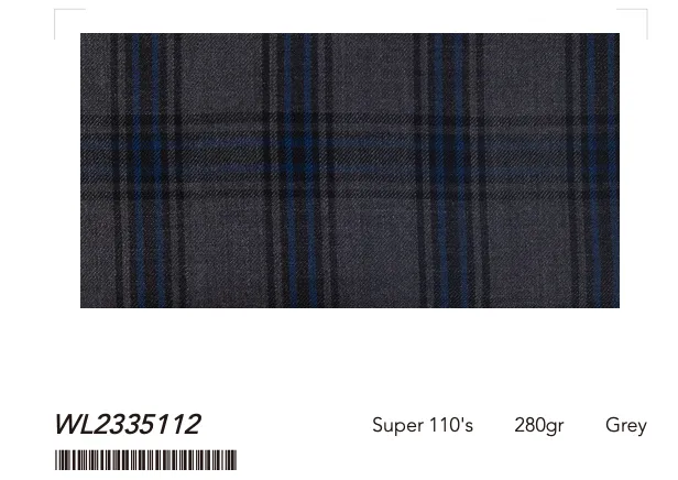Super 110 Wool Classic Plaid Custom Suits