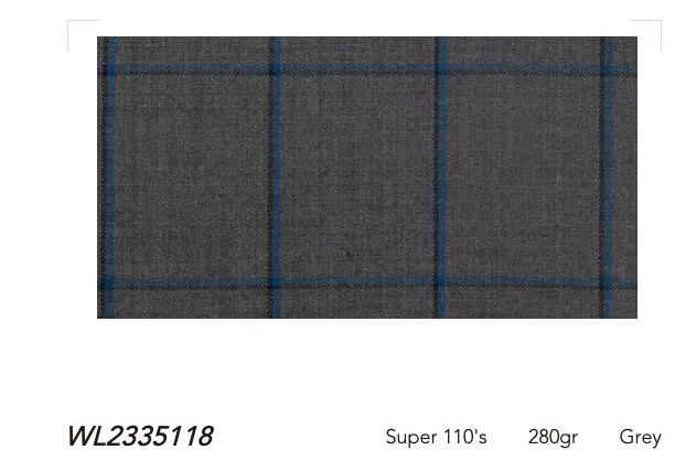 Super 110 Wool Classic Plaid Custom Suits
