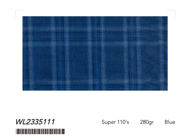 Super 110 Wool Classic Plaid Custom Suits