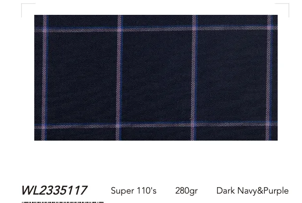 Super 110 Wool Classic Plaid Custom Suits