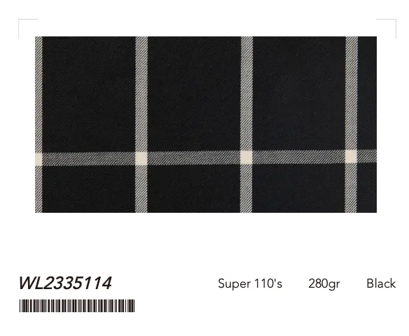 Super 110 Wool Classic Plaid Custom Suits