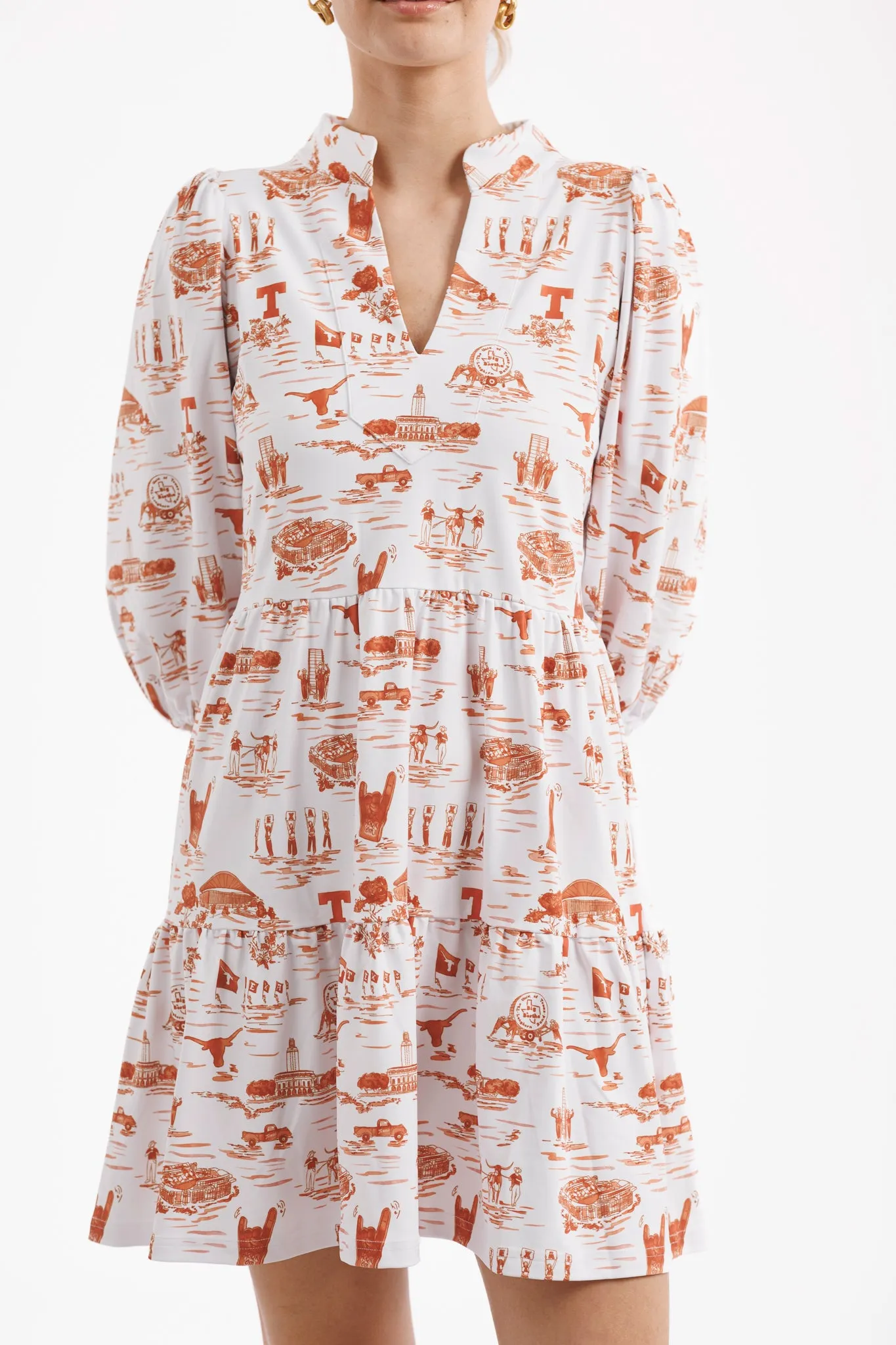 Tailgate Collection Tory Dress - Texas Gameday Toile