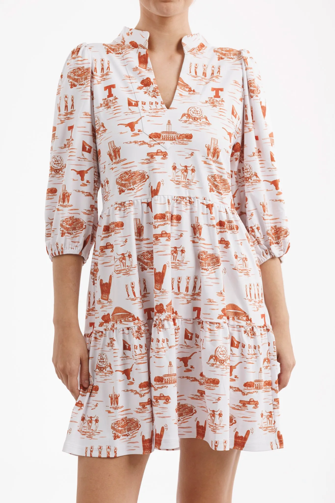 Tailgate Collection Tory Dress - Texas Gameday Toile