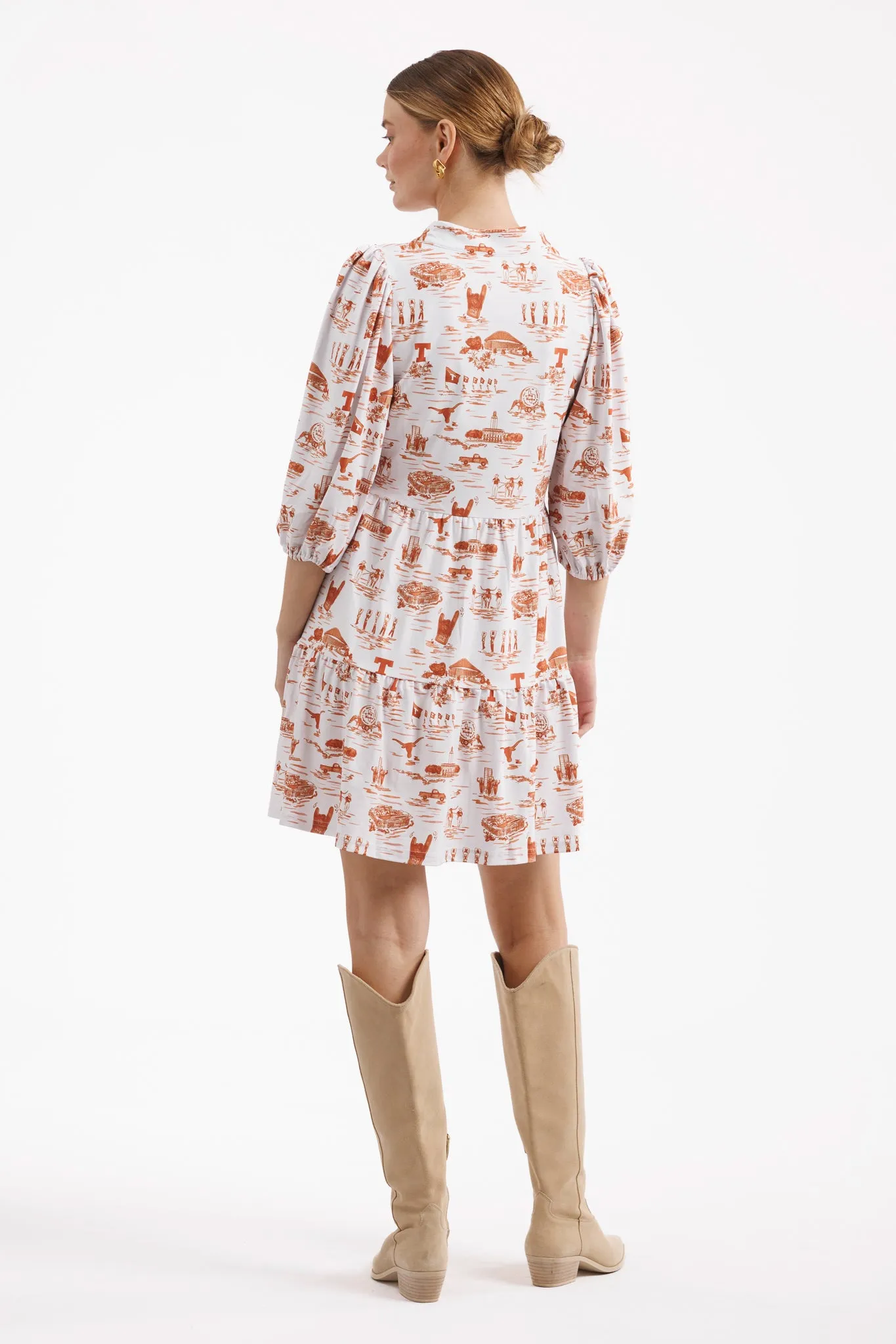 Tailgate Collection Tory Dress - Texas Gameday Toile