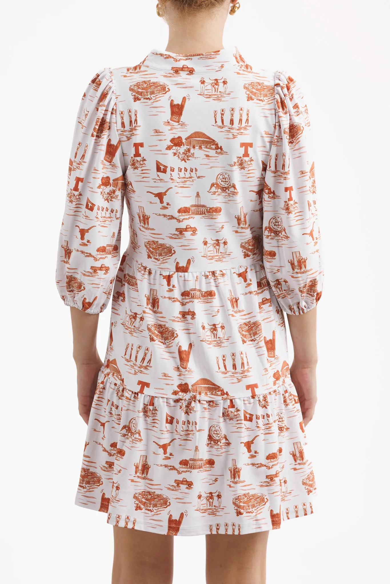 Tailgate Collection Tory Dress - Texas Gameday Toile