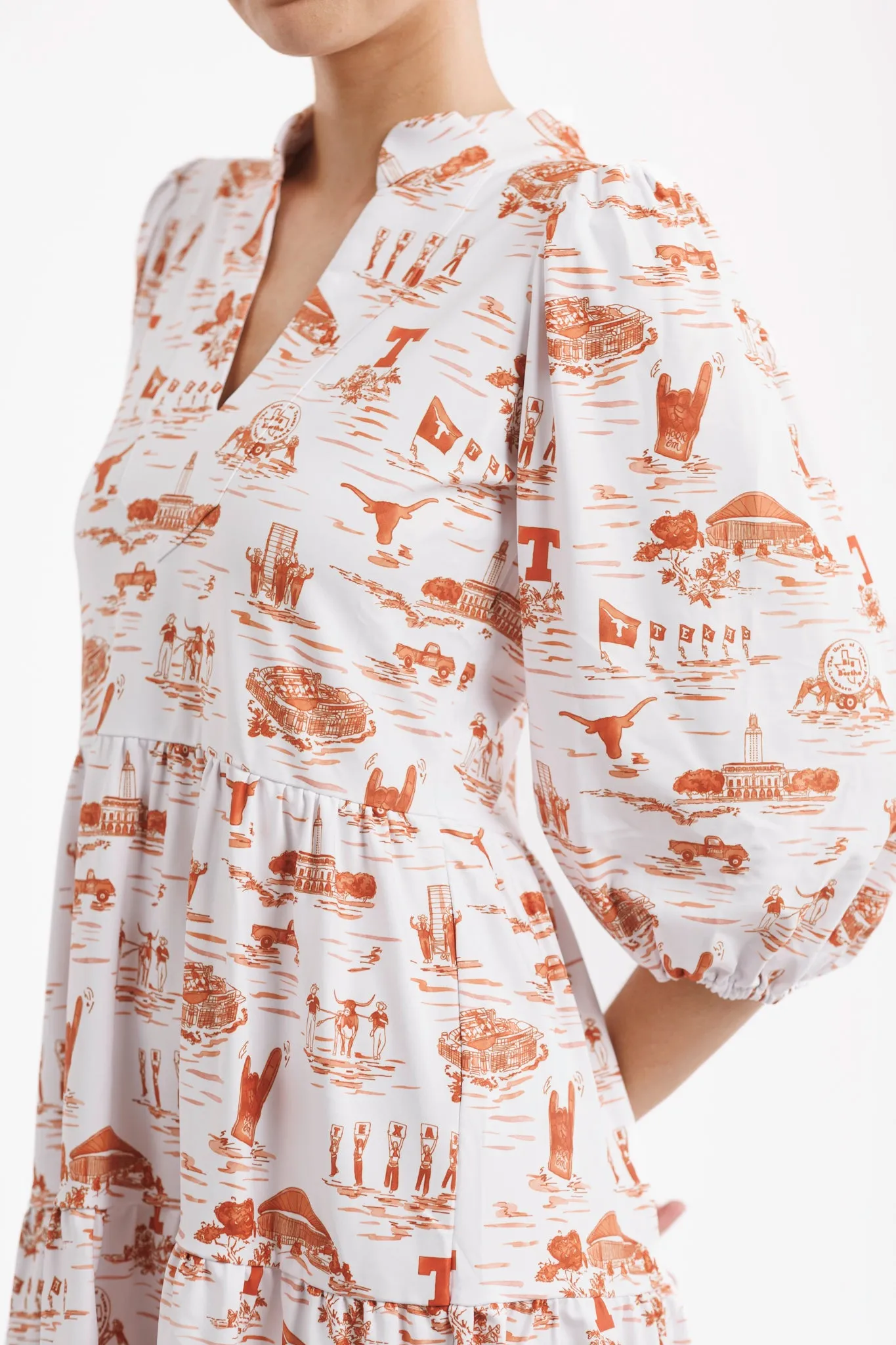 Tailgate Collection Tory Dress - Texas Gameday Toile