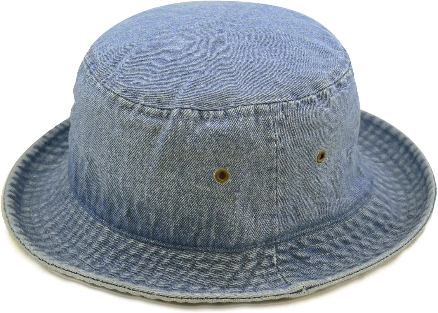 The Hat Depot Bucket Hat - Unisex 100% Cotton & Denim UPF 50 Packable Summer Travel Beach Sun Hat