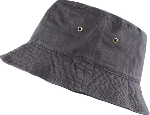 The Hat Depot Bucket Hat - Unisex 100% Cotton & Denim UPF 50 Packable Summer Travel Beach Sun Hat