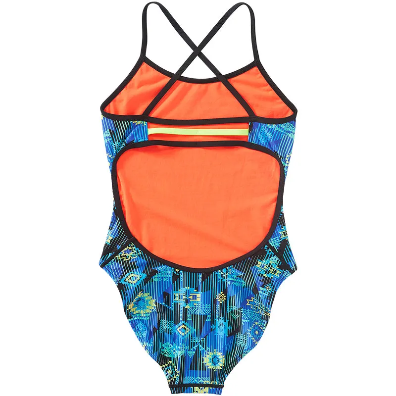 TYR - Azoic Trinityfit Ladies Swimsuit - Blue/Multi