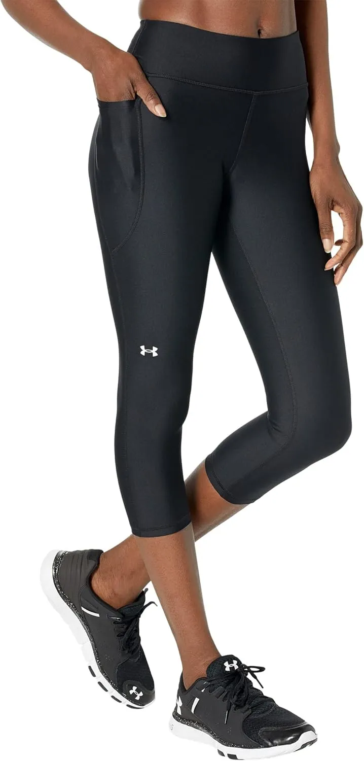 Under Armour Women's HeatGear Mid Pocketed Capri