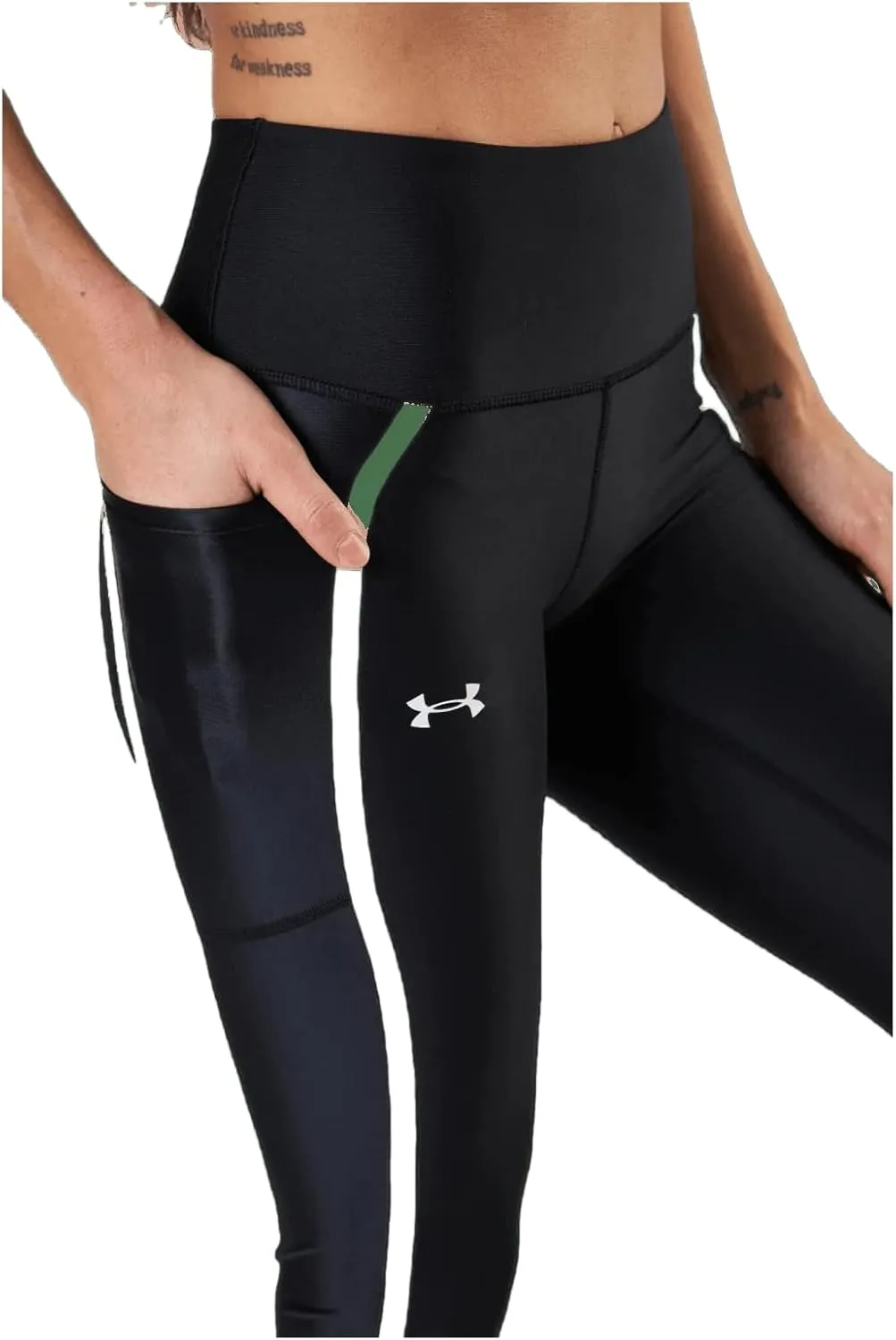 Under Armour Women's HeatGear Shine Mesh Pocketed Leggings