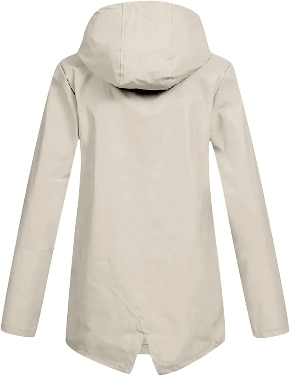 Womens Light Weight Rain Coats Zip Up Casual Packable Lightweight with Hood Travel Jacket with Pockets