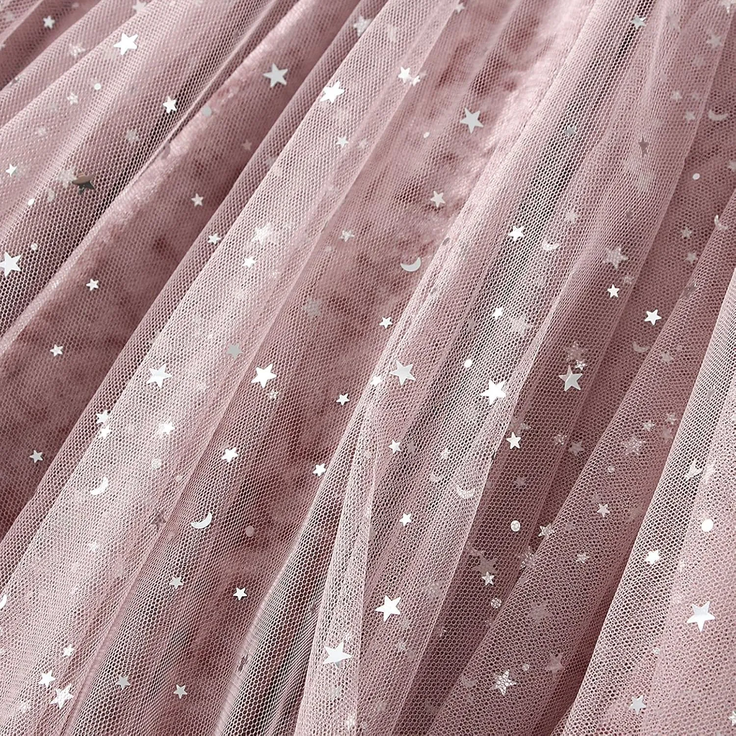 Women's Tutu Tulle Skirt Pleated Skirt Midi Velvet Holiday Elastic Waist Mesh Fall Elastic Tulle Skirt